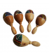 Maraca pintada 10 cm
