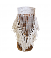 FLORERO MACRAME FIBRA 40X15 CM