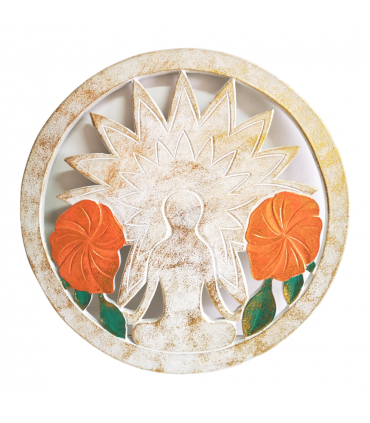 PANEL DE PARED FLOR LOTO YOGA 30 CM