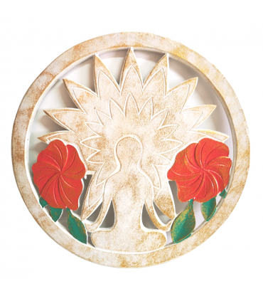 PANEL DE PARED FLOR LOTO YOGA 30 CM