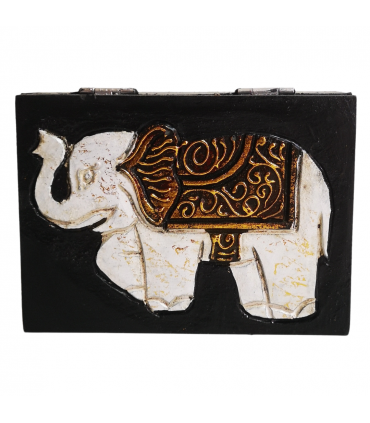 CAJA MADERA DECORADA PEQUEÑA