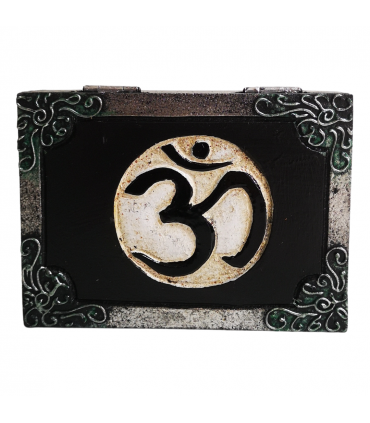 CAJA MADERA DECORADA PEQUEÑA