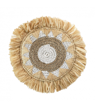 SALVAMANTEL DECORATIVO BANANA FLECOS 35 CM