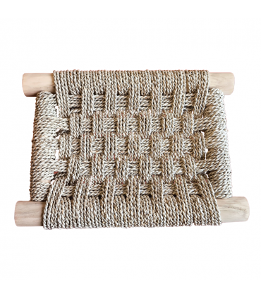 BANQUITO MADERA CUERDA NATURAL 40 CM