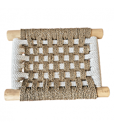 BANQUITO MADERA CUERDA NATURAL 40 CM