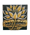 CUADRO TALLADO  FLOR LOTO 20X20 CM