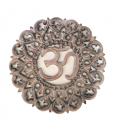 PLACA PERFIL OM, MANDALA 40 CM