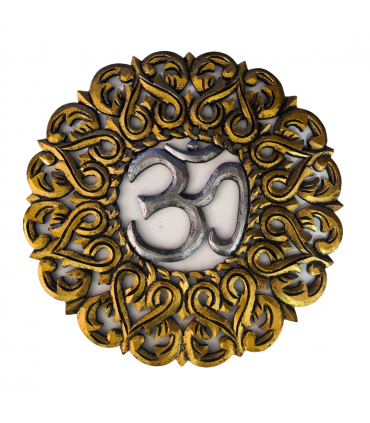 PLACA PERFIL OM, MANDALA 40 CM