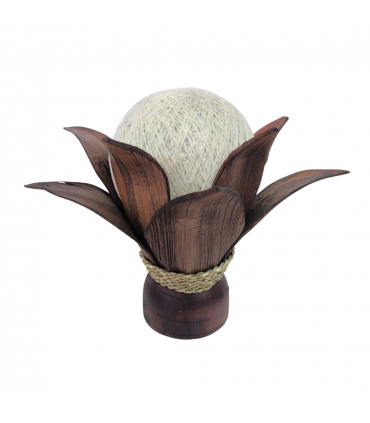 LÁMPARA MESA HOJA DE COCO