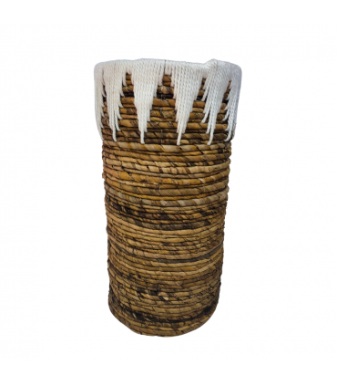 FLORERO MACRAME FIBRA 40X15 CM