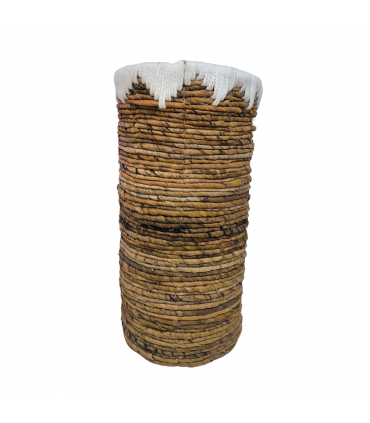 FLORERO MACRAME FIBRA 40X15 CM