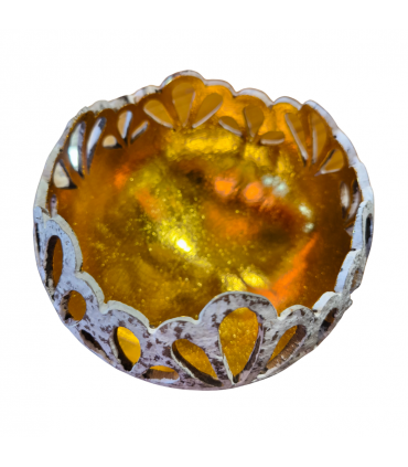 CUENCO MADERA COCO TALLADO CORONA