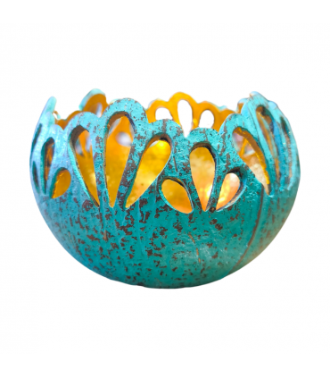 CUENCO MADERA COCO TALLADO CORONA