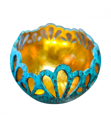 CUENCO MADERA COCO TALLADO CORONA