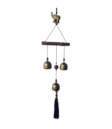 MÓVIL METAL 3 CAMPANAS EN BAMBÚ