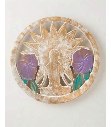 PANEL DE PARED FLOR LOTO YOGA 30 CM