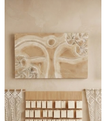CUADRO TALLADO OJO BUDA 100X60 CM