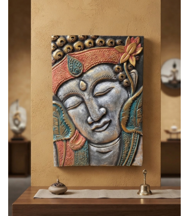 CUADRO TALLADO BUDA 40X30 CM