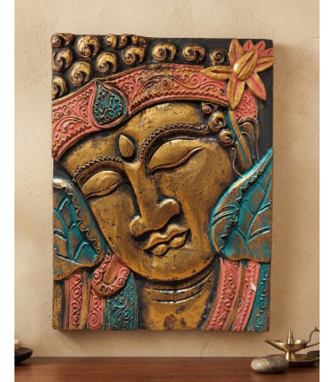 CUADRO TALLADO BUDA 40X30 CM