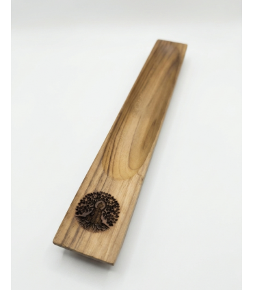 QUEMADOR INCIENSO MADERA SÍMBOLOS
