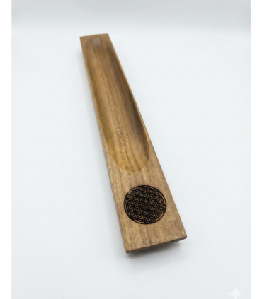 QUEMADOR INCIENSO MADERA SÍMBOLOS
