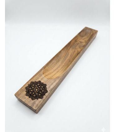 QUEMADOR INCIENSO MADERA SÍMBOLOS