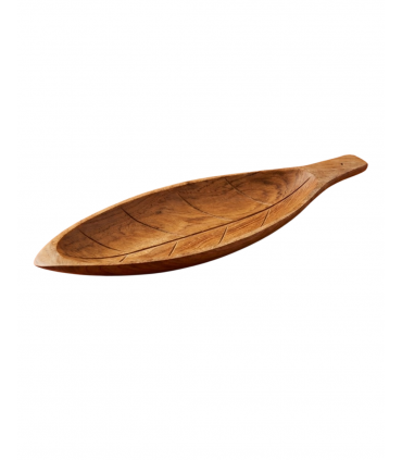 QUEMADOR INCIENSO MADERA HOJA