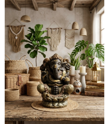 GANESHA FIBRA/CEMENTO 55 CM