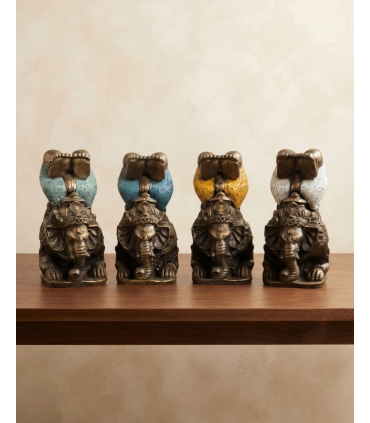 GANESHA YOGA RESINA 25 CM