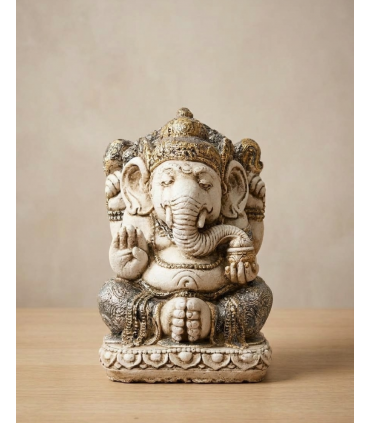 GANESHA 30 CM CEMENTO