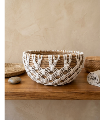 BOL FIBRA 30 CM BORDADO DECO