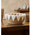 BOL FIBRA 30 CM BORDADO DECO