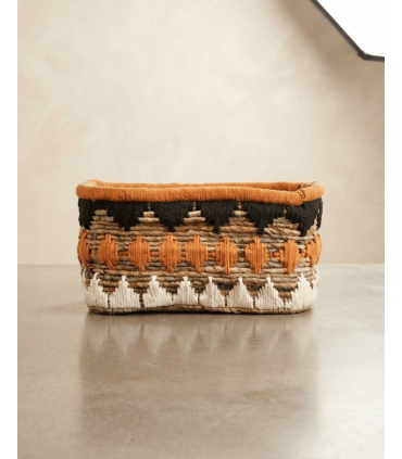 CESTA BANANA MACRAMÉ RECTANGULAR