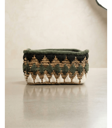 CESTA BANANA MACRAMÉ RECTANGULAR