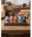 JUEGO 5 PERRITOS MADERA