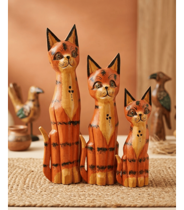 JUEGO 3 GATOS PINTADOS
