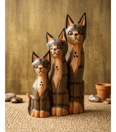 JUEGO 3 GATOS PINTADOS