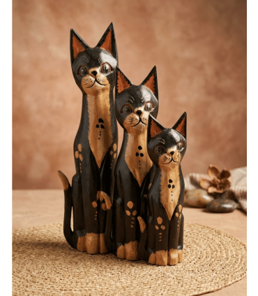 JUEGO 3 GATOS PINTADOS
