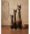 JUEGO TRES GATOS TALLADOS