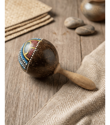 MARACA COCO PINTADA