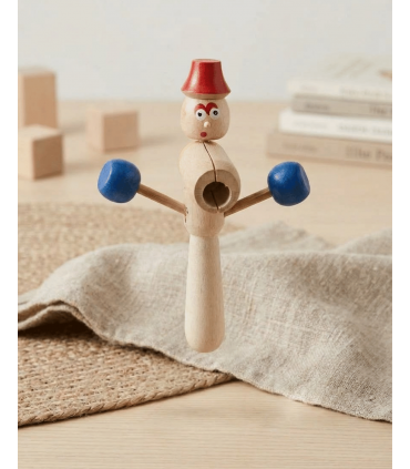 MUÑECO TOC TOC MADERA