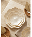 SET DE TRES PLATOS NÁCAR