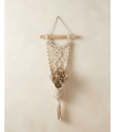 MACETERO MACRAMÉ MADERA