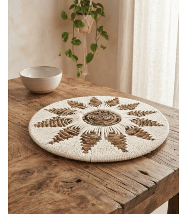 DECORACIÓN PARED BANANA MACRAMÉ 35 CM