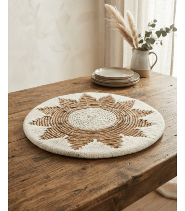 DECORACIÓN PARED BANANA MACRAMÉ 35 CM