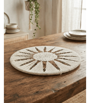 DECORACIÓN PARED BANANA MACRAMÉ 35 CM