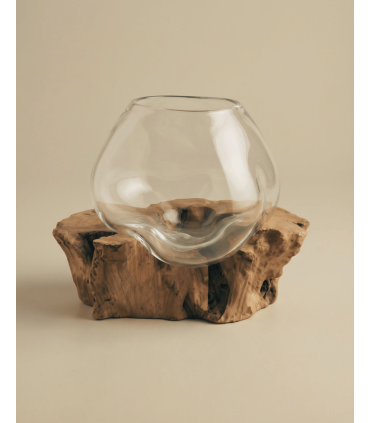 VIDRIO SOPLADO EN TRONCO 25 CM