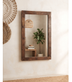 ESPEJO MADERA TEKA 60X100 CM